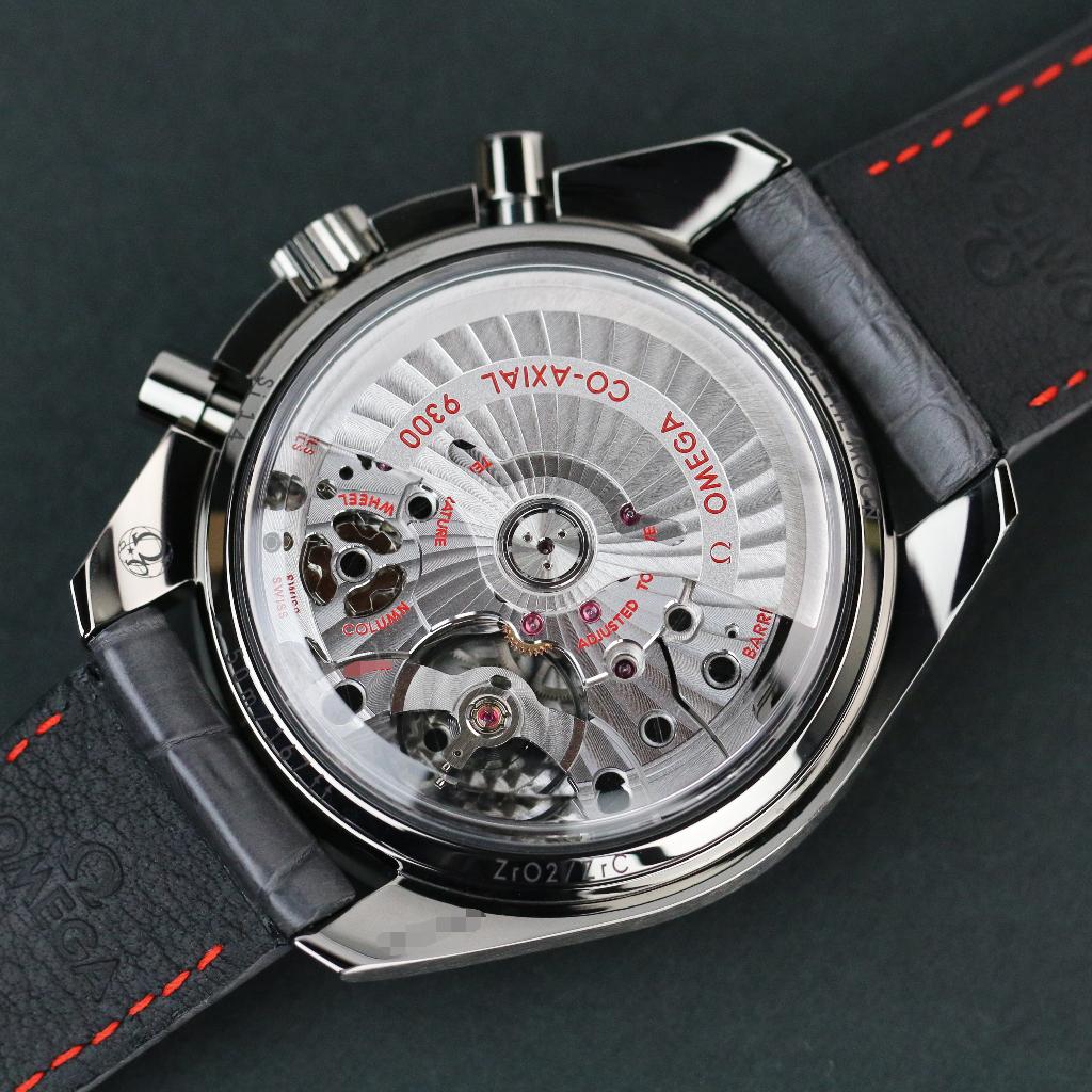 Omega Speedmaster Grey Side of Moon 44.25 (Zeer goed/ 2016), Overige materialen, Leer, Polshorloge, Ophalen of Verzenden