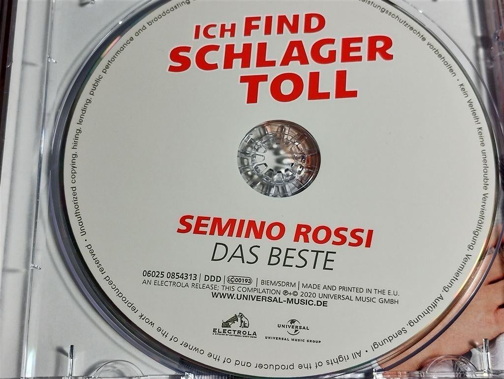 Semino Rossi ‎– Ich Find Schlager Toll [Das Beste], Cd's en Dvd's, Cd's | Schlagers, Ophalen of Verzenden, Zo goed als nieuw