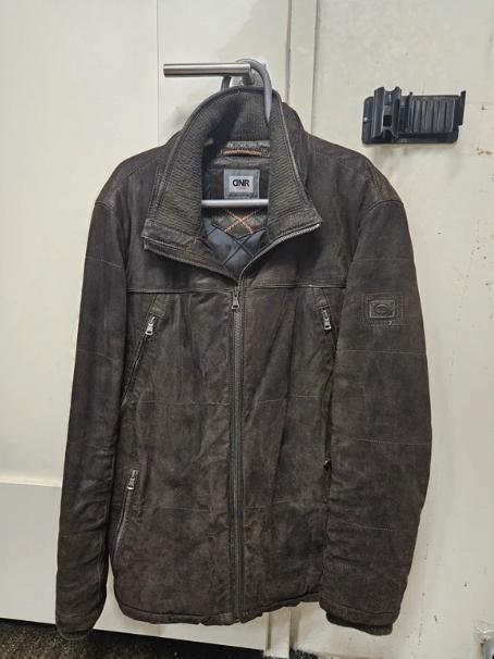 DNR suède heren jas maat 56/XL, Bruin, Maat 56/58 (XL), Ophalen of Verzenden, DNR