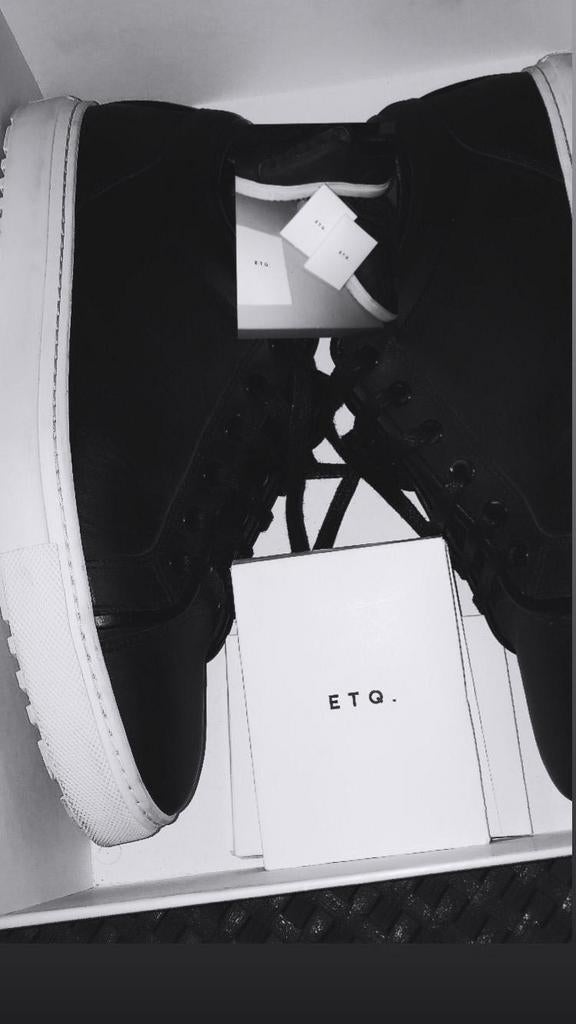 ETQ zwart wit leer, Ophalen, Nieuw, Zwart, Werkschoenen