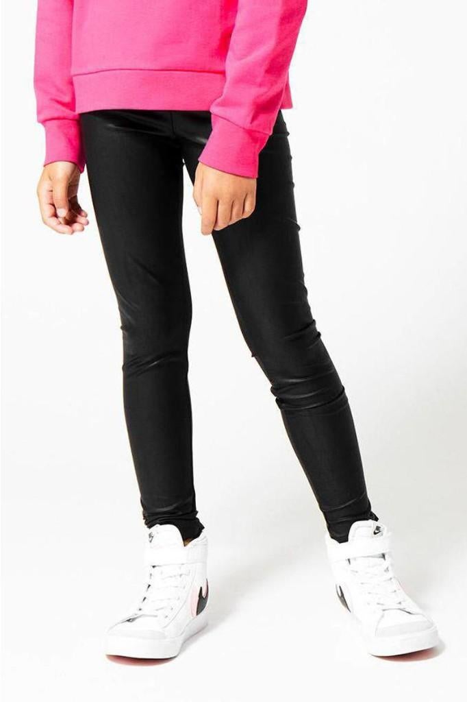 Mooie zwarte COOLCAT fake leer legging maat 146-152., Broek, Coolcat, Zo goed als nieuw, Verzenden