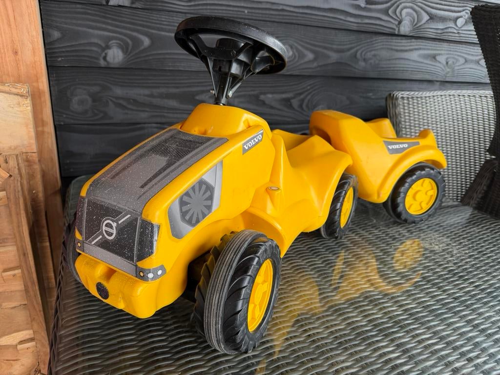 Volvo rolly toys minitrac looptractor Met kar, Ophalen, Gebruikt, Overige merken, Met kar of aanhanger