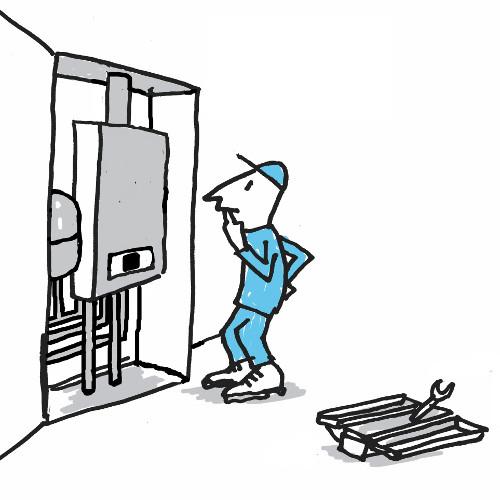 Cv ketel/storing/onderhoudsmonteur €89, Ophalen of Verzenden, Minder dan 60 cm, Cv-ketel of Combi-ketel, 80 cm of meer