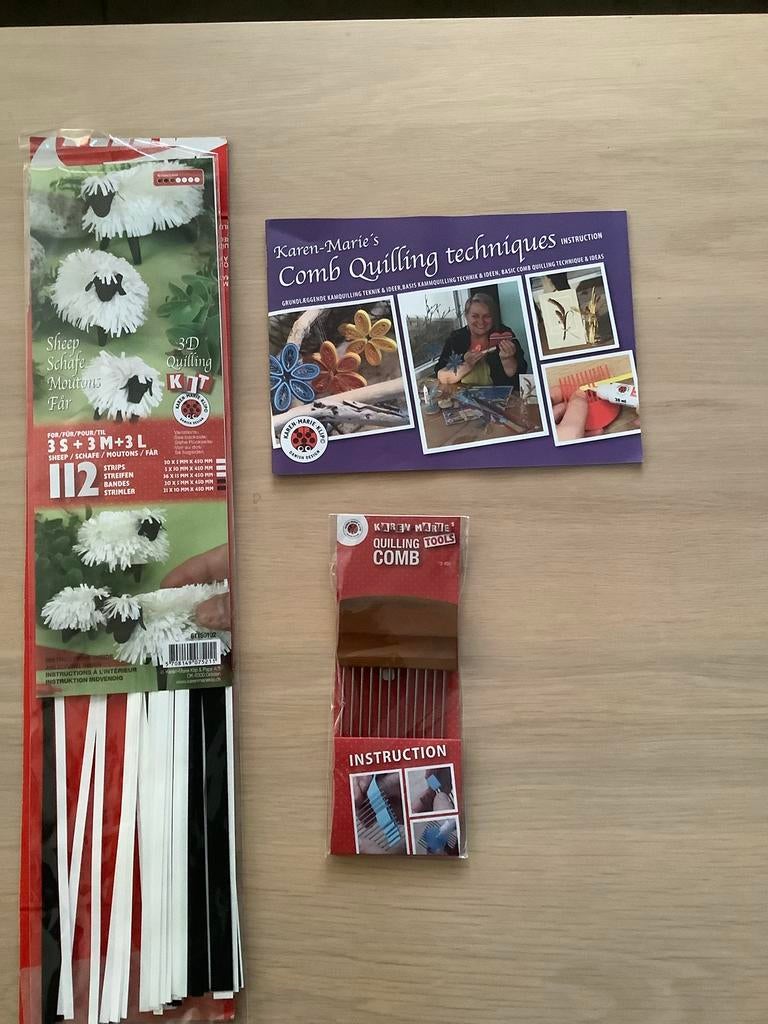 Quilling comb met instructieboekje en stroken - Karen-Marie, Ophalen of Verzenden, Nieuw