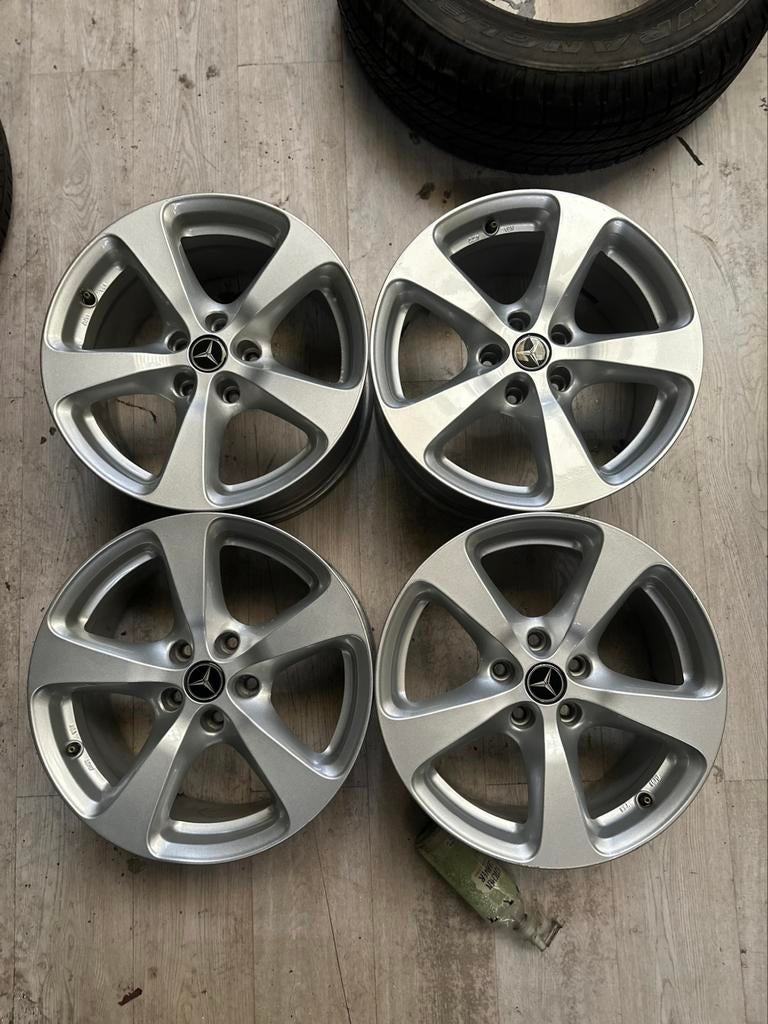 Mercedes 17 inch velgen 5x112 voor C-klasse, e-klasse, enz, Ophalen, Gebruikt, Velg(en), 17 inch