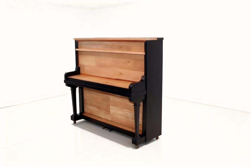 Piano "De Gezel" Repurpose – Uniek designmeubel met ziel., Huis en Inrichting, Ophalen, 100 tot 150 cm, 100 tot 150 cm, Zo goed als nieuw