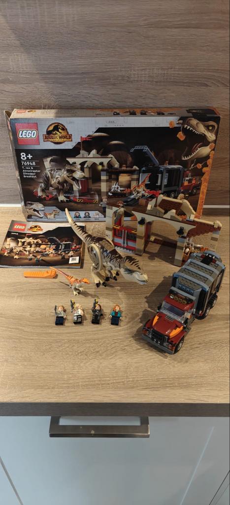 Lego Jurassic World 76948 T-Rex Breakout - Compleet, Ophalen of Verzenden, Zo goed als nieuw, Complete set, Lego