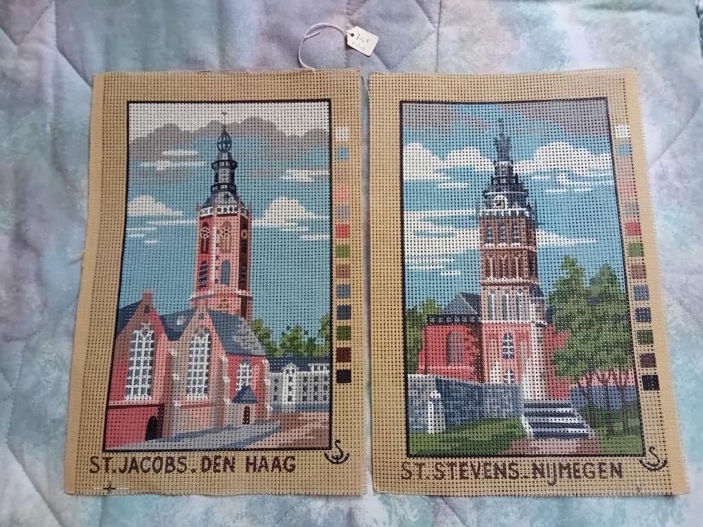 Twee kerken om te borduren, voorgedrukt stramien, Ophalen of Verzenden, Nieuw, Handborduren, Patroon