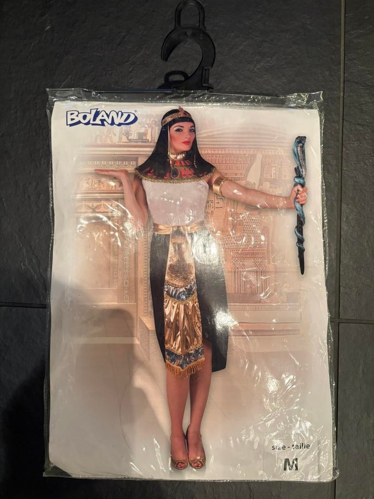 Cleopatra carnalsoutfit jurk M, Maat 38/40 (M), Carnaval, Ophalen of Verzenden, Zo goed als nieuw