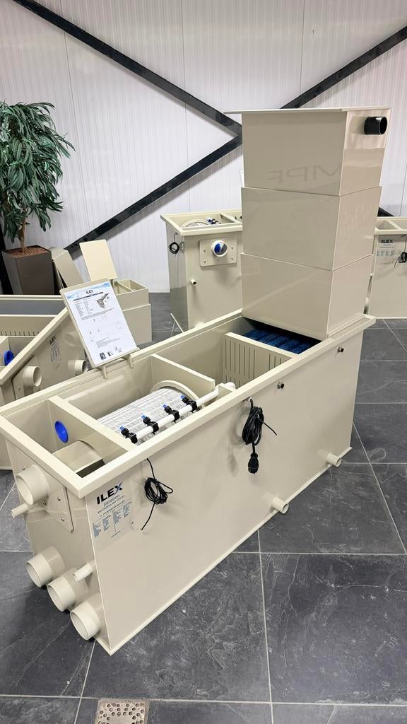 Inline combi trommelfilter met TRICKLE vijverfilter tot 35m3, Tuin en Terras, Vijver-toebehoren, Nieuw, Ophalen of Verzenden, 5384 SG