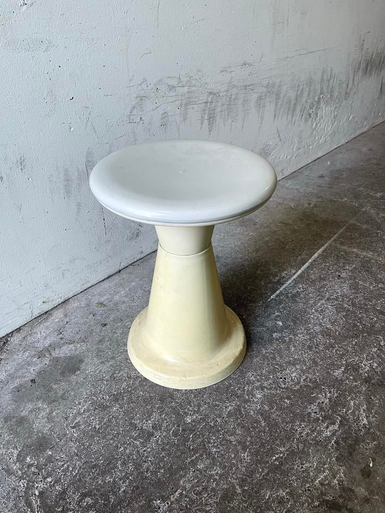 Midcentury Diabolo Tam Tam Krukje - Zweeds Design, Ophalen, Kunststof, Gebruikt, Wit