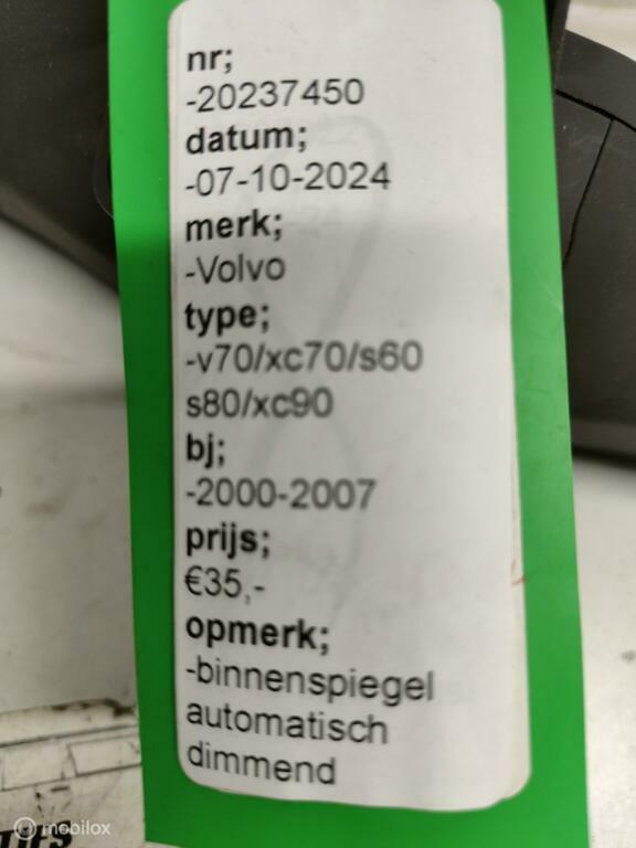 Binnenspiegel Volvo V70, XC70, S60, S80, XC90 ('00-'07), Auto-onderdelen, Ophalen of Verzenden, Gebruikt