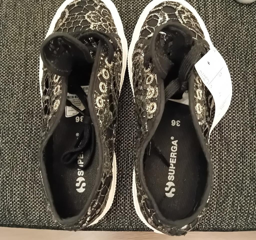 Sportschoenen Superga, Zwart, Nieuw, Ophalen of Verzenden, Sneakers of Gympen