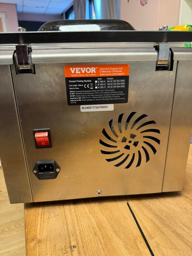 Vacuüm machine, Ophalen