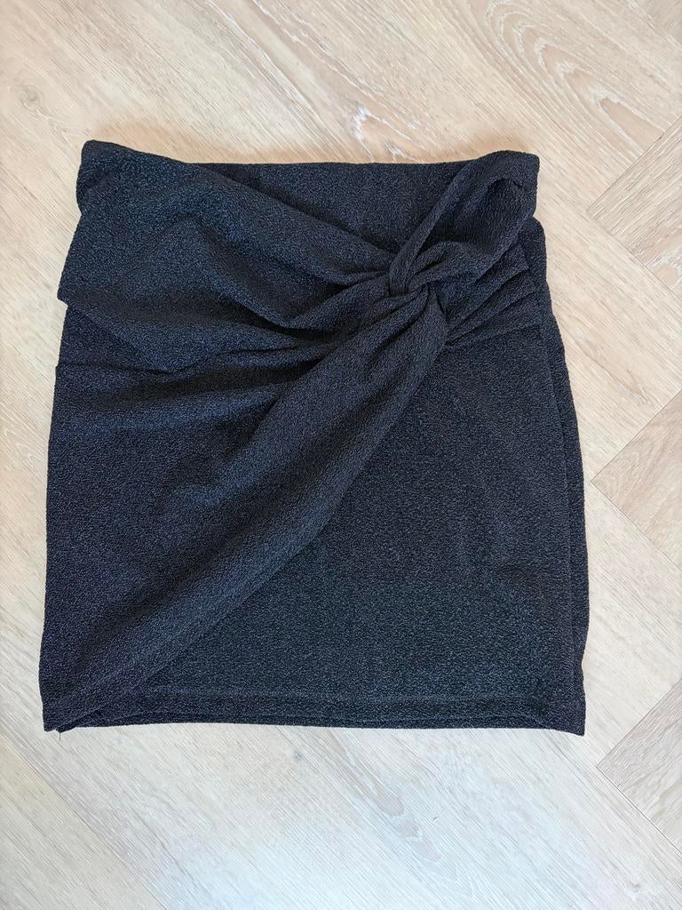 Zwarte rok met knoopdetail - Wibra Maat 36, Zwart, Ophalen of Verzenden, Zo goed als nieuw, Maat 36 (S)