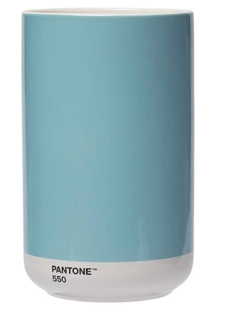 Blauw Pantone Vaasje, Blauw, Aardewerk of Porselein, Ophalen of Verzenden, Zo goed als nieuw