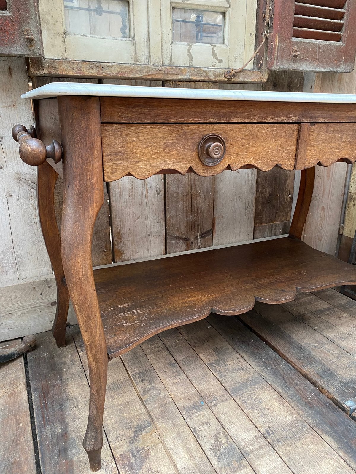 Frans antieke wastafel sidetable wandtafel, Ophalen