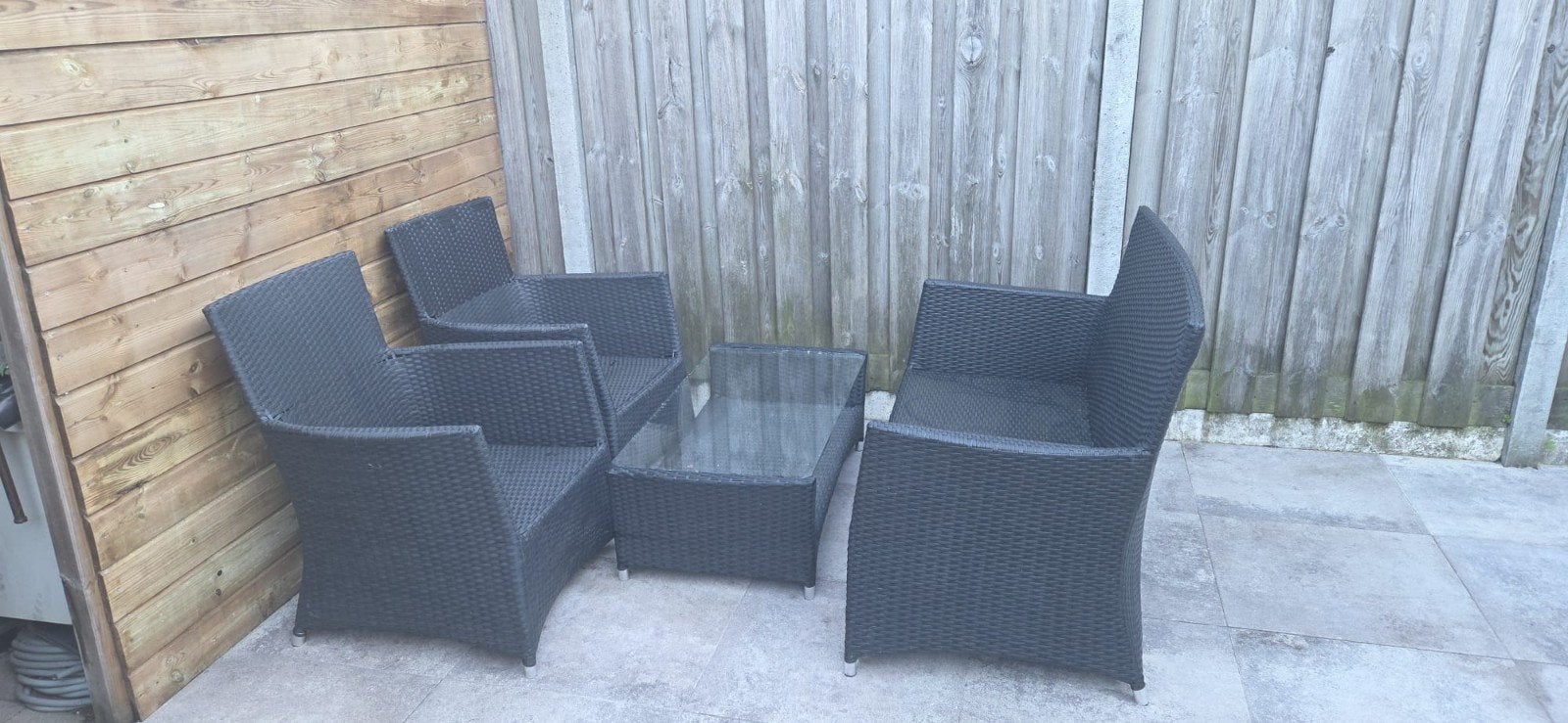 tuin set met kussens, Tuin en Terras, Ophalen of Verzenden, Gebruikt, Bank