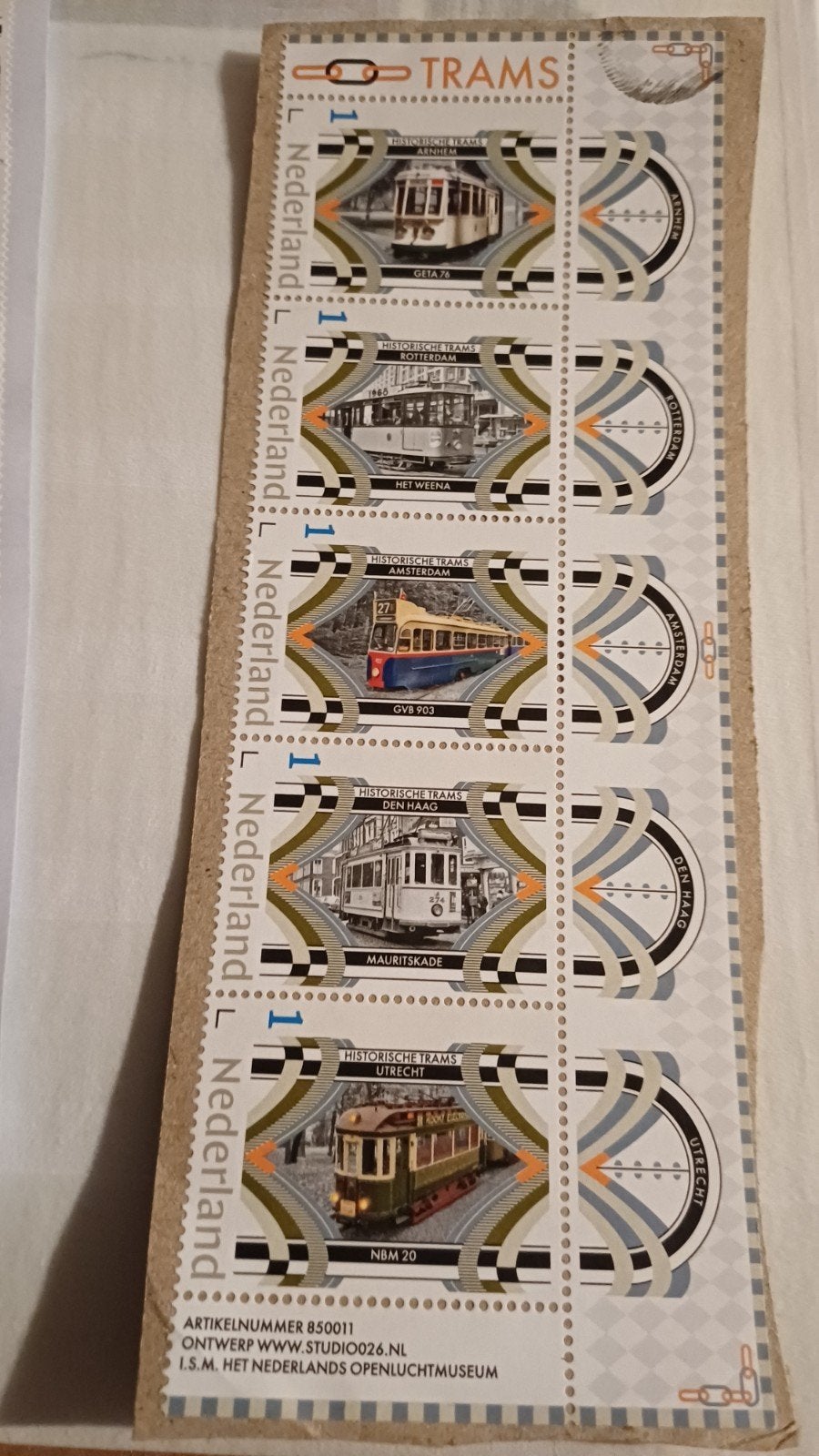 Nederland,  2025, Historische Trams R, Ophalen of Verzenden, Na 1940, Gestempeld