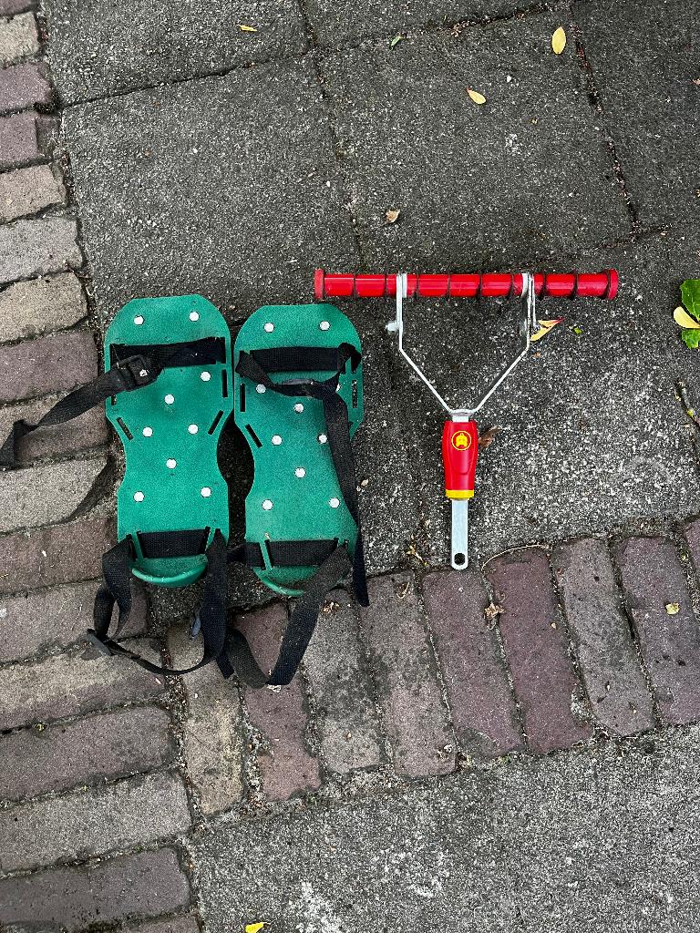 verticuteerhark Wolf-Garten + beluchtingsschoenen, Ophalen of Verzenden, Gebruikt, Wolf-Garten