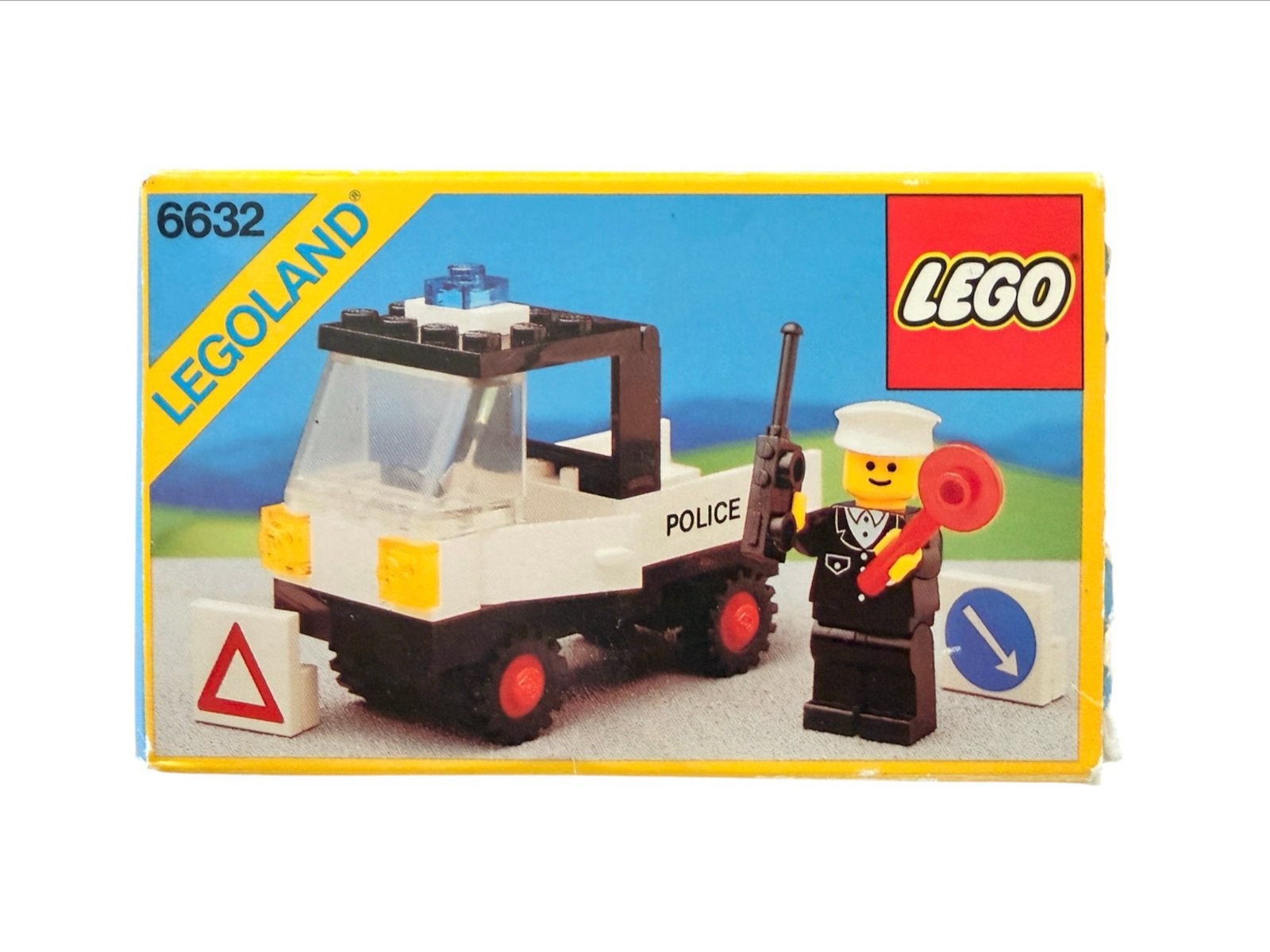 Vintage LEGO Legoland 6632 Politie Pick-up Truck met Agent, Gebruikt, Inclusief instructies, Lego, Ophalen of Verzenden