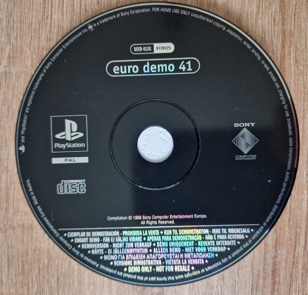 Euro Demo 41 PS1, Gebruikt, Overige genres, 1 speler, Eén computer