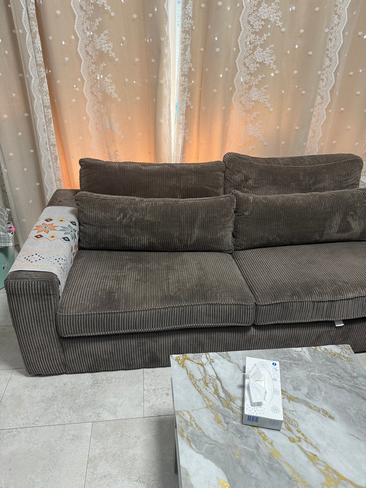 Lounge bank, Ophalen, Zo goed als nieuw
