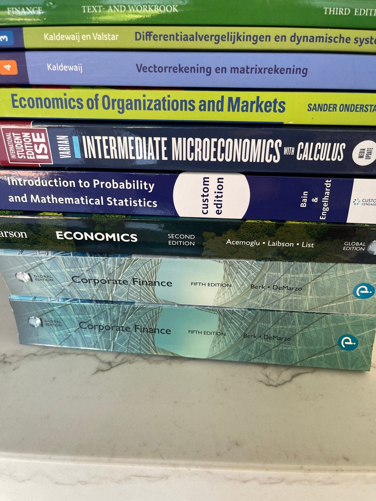 Diverse studieboeken: Economie, Wiskunde, Statistiek, Financ, Boeken, Ophalen of Verzenden, Gamma, Gelezen, HBO