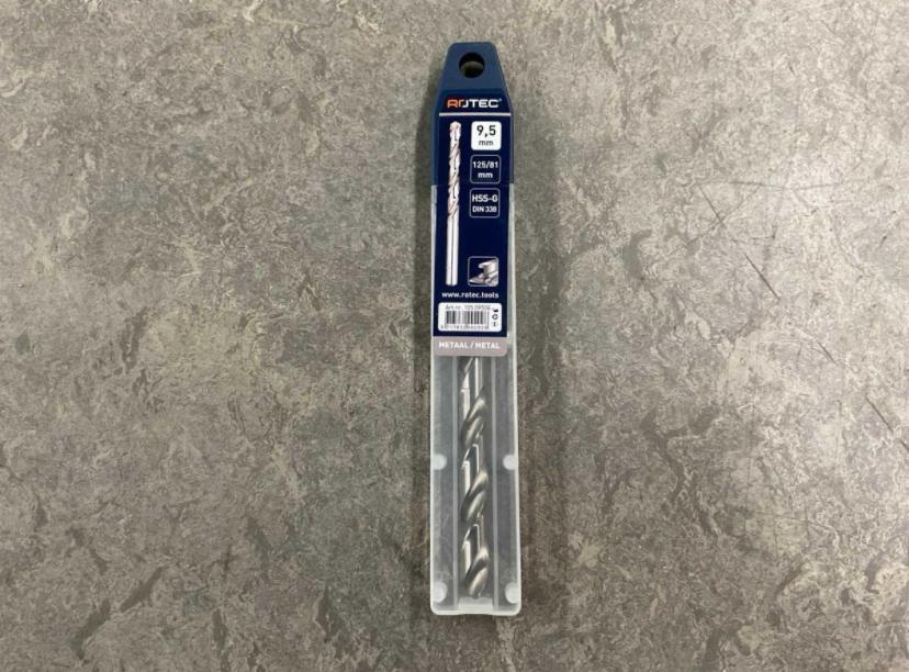 Rotec HSS metaalboor 9,5mm 6x, Ophalen of Verzenden, Nieuw, IJzer