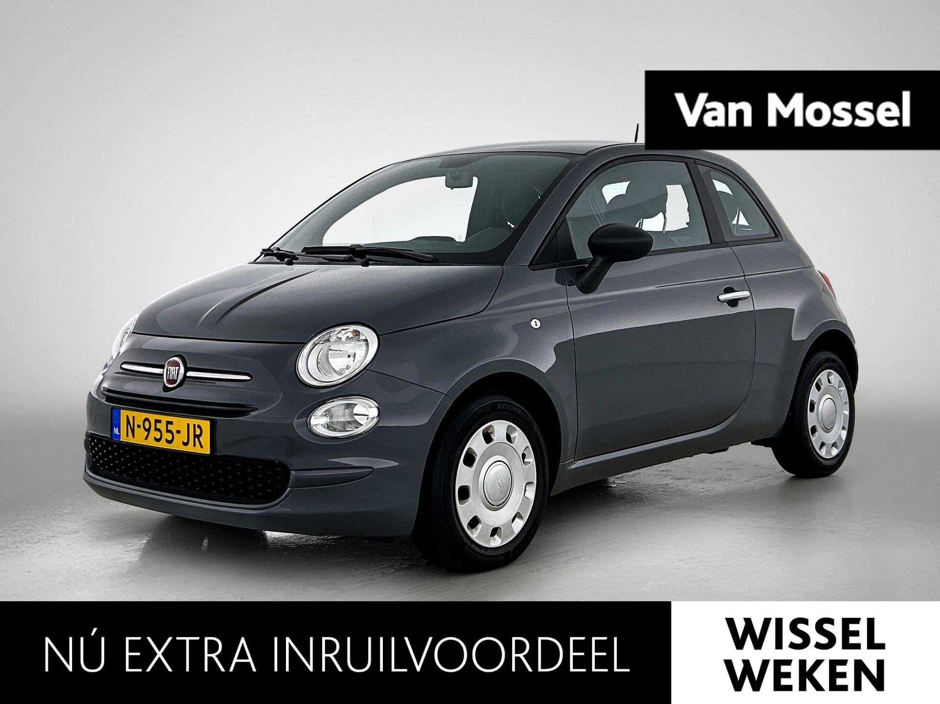 Fiat 500 1.0 Hybrid Cult | 1E EIGENAAR | AIRCO | SPEED LIMIT, Auto's, Voorwielaandrijving, 12 maanden, Stof, Euro 6