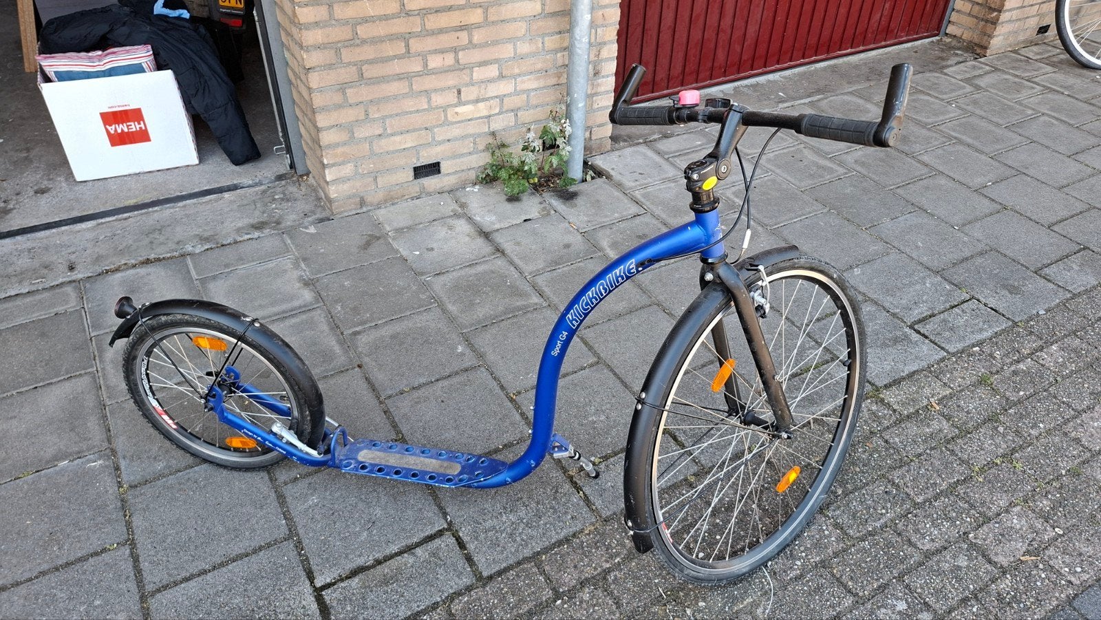 Blauwe Kickbike Sport G4 step - Gebruikt, Ophalen, Gebruikt, Kickbike, Kickbike Sport G4