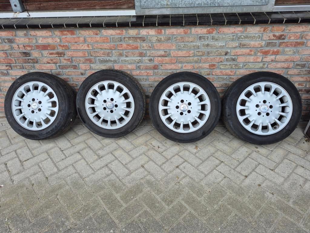 Lichtmetalen velgen 16" met banden voor Mercedes, Auto-onderdelen, Banden en Velgen, 16 inch, Banden en Velgen, Ophalen of Verzenden