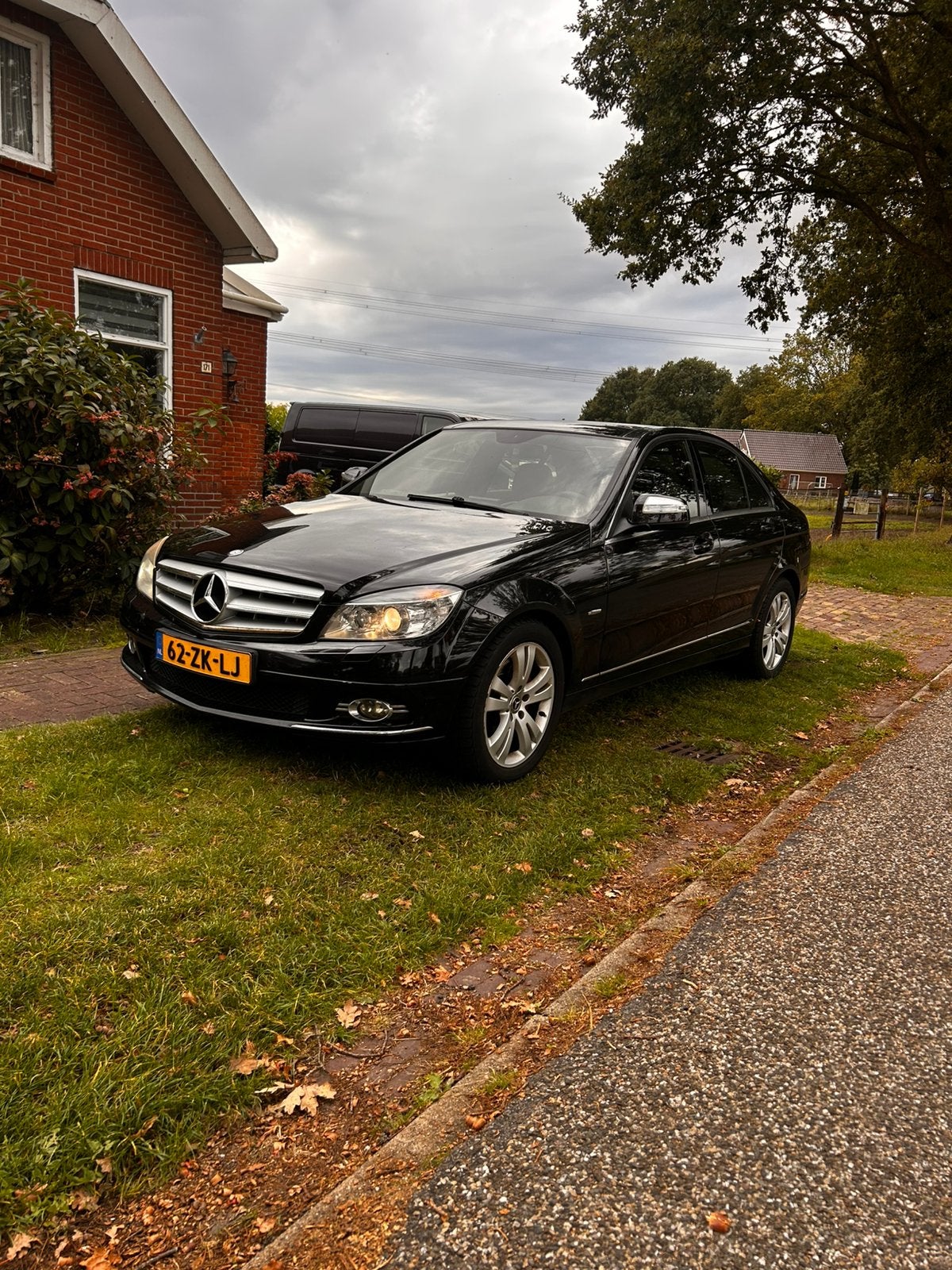 Mercedes-Benz C-Klasse 3.0 CDI C320 Sedan AUT 2008 Zwart, Auto's, Automaat, Bi-Xenon koplampen, Achterwielaandrijving, 1800 kg