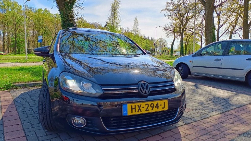 Volkswagen Golf 1.4 TSI 90KW DSG 2009 Zwart, Auto's, 4 cilinders, ABS, Zwart, Bruin