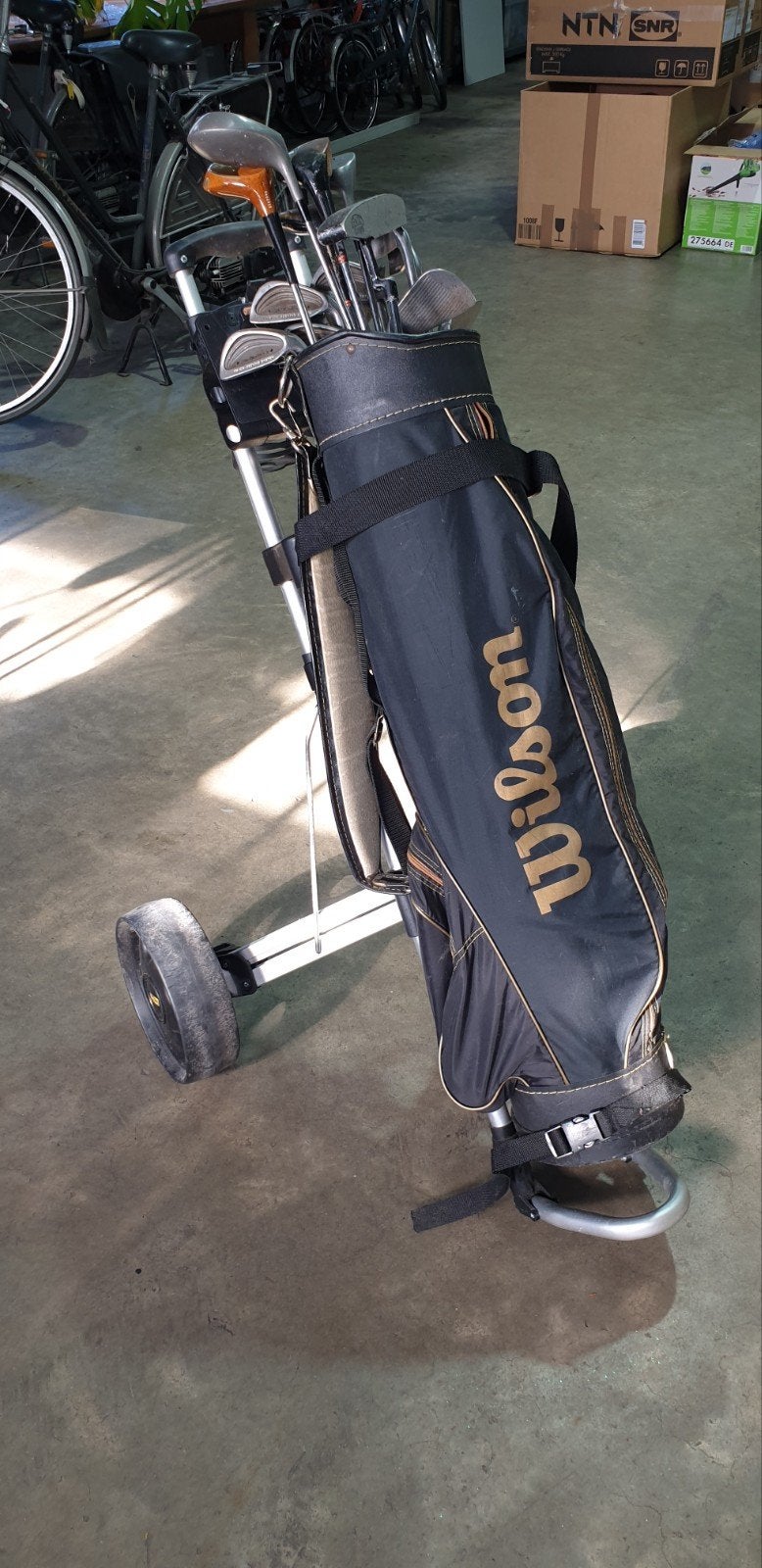 Golfkar met sticks, Ophalen, Zo goed als nieuw, Golfkar
