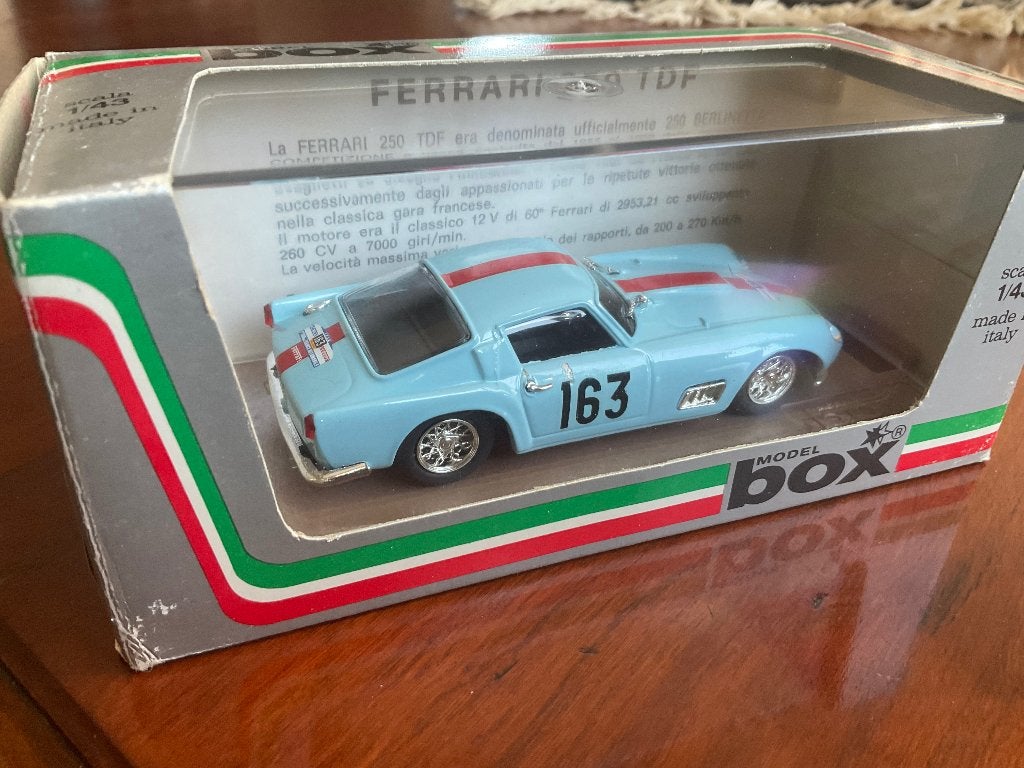 BOX Ferrari 250 TDF Berlinetta Tour de France 1958 mint/b/c., Verzenden, Zo goed als nieuw, Auto, Overige merken