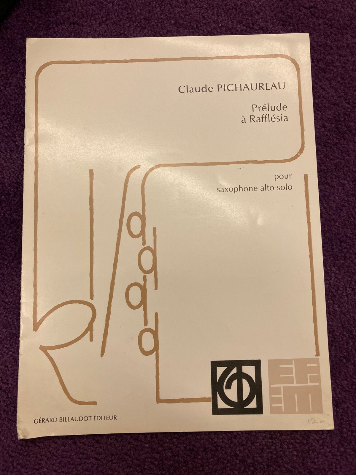 Prélude à Rafflésia voor altsaxofoon solo, Gebruikt, Ophalen of Verzenden, Populair, Saxofoon
