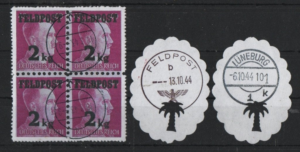 V47) sluitzegels propaganda wo2 GERMANY, Verzenden, BRD, Gestempeld