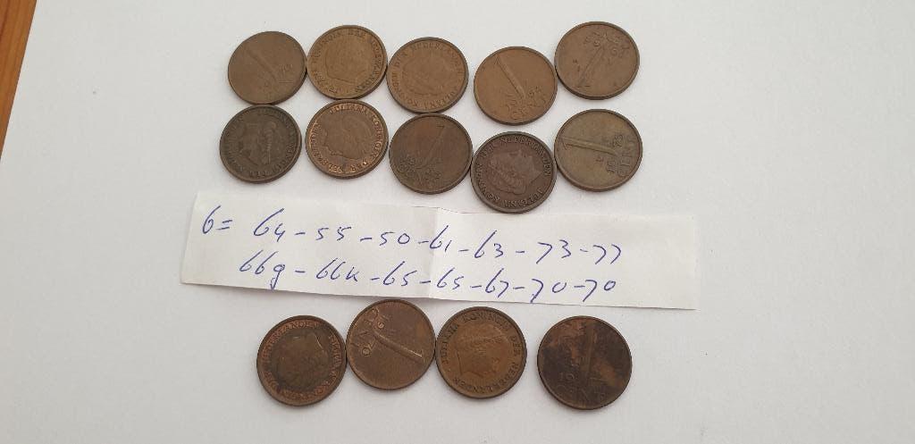 3121 nederland 1 cent setje 6, Verzenden, Koningin Wilhelmina