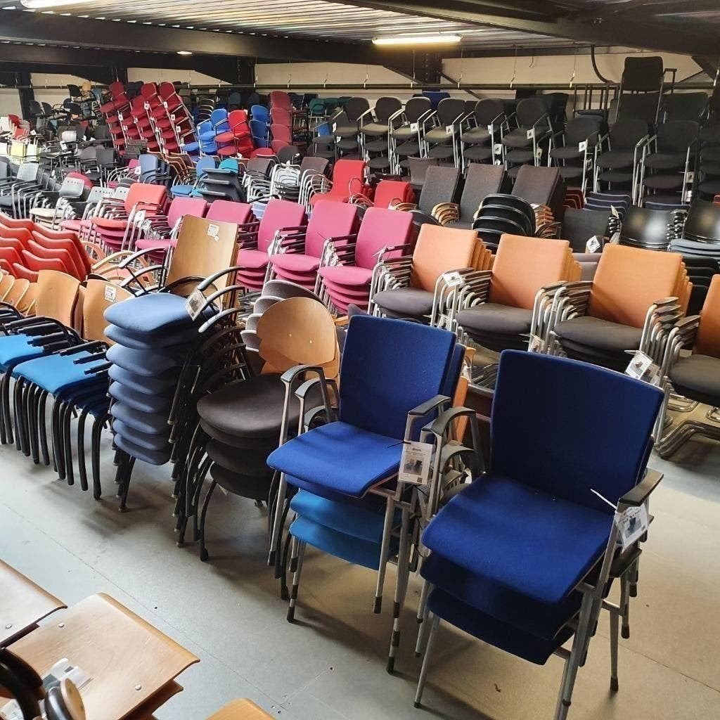 Ruime keuze vergaderstoelen | Kantoorstoelen | Kantinestoel, Huis en Inrichting, Ophalen, Gebruikt, Vijf, Zes of meer stoelen