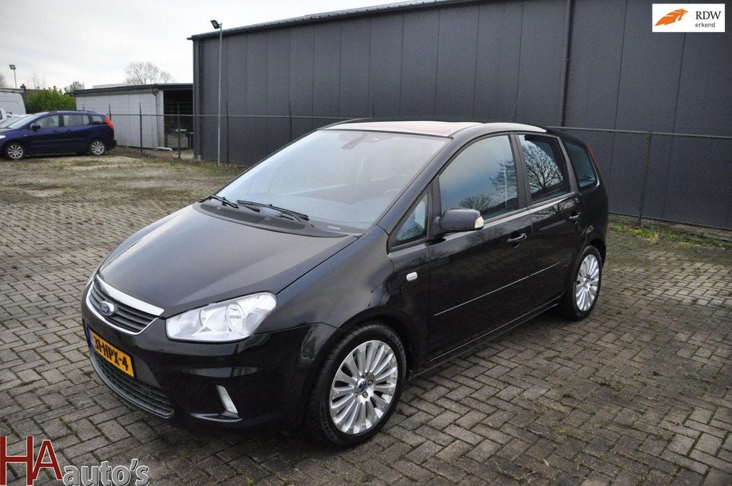 Ford C-Max 2.0-16V Titanium AUTOMAAT *CLIMA*, Gebruikt, Zwart, Origineel Nederlands, Bedrijf