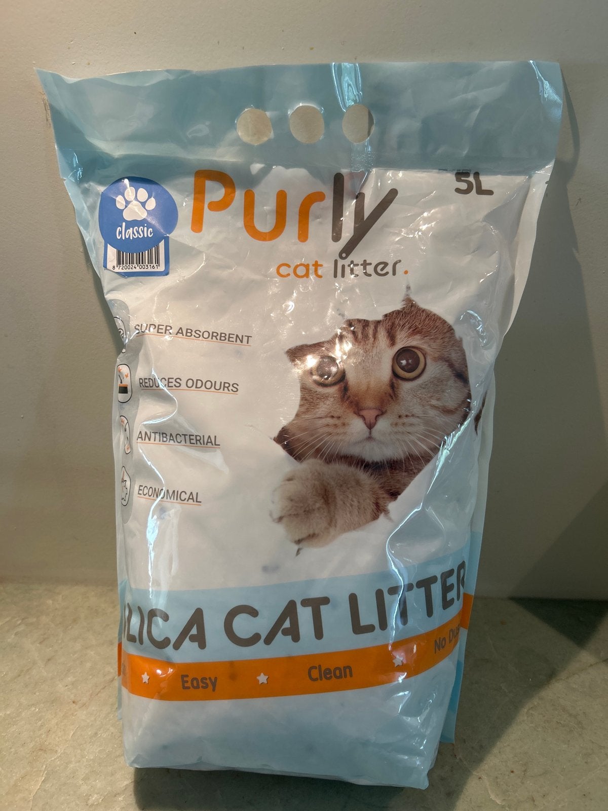 Kattenbak vulling Purly Silica, Ophalen, Nieuw