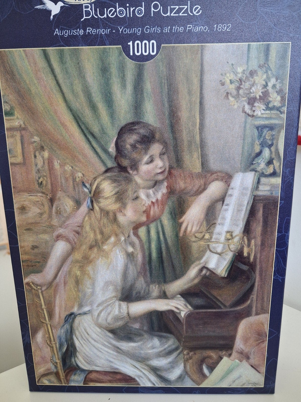 Bluebird Legpuzzel Renoir - Young Girls at the Piano 1000, Ophalen of Verzenden, 500 t/m 1500 stukjes, Zo goed als nieuw, Legpuzzel