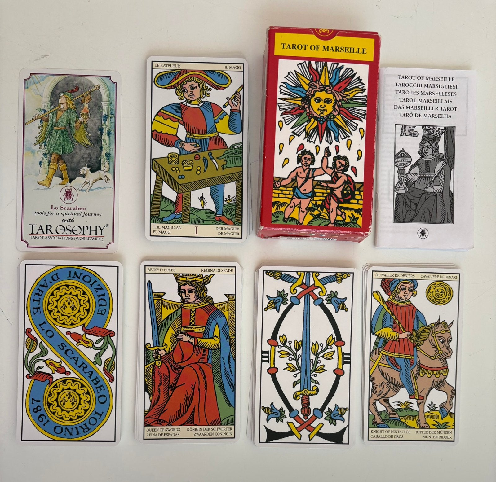 Tarot van Marseille Claude Burdel 1751, Ophalen of Verzenden, Gebruikt, Speelkaart(en)
