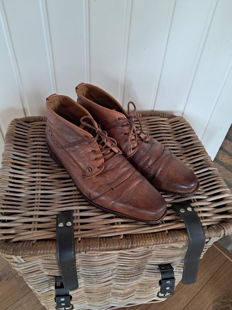 Rehab leren veterschoenen - bruin, Bruin, Ophalen of Verzenden, Rehab, Gedragen
