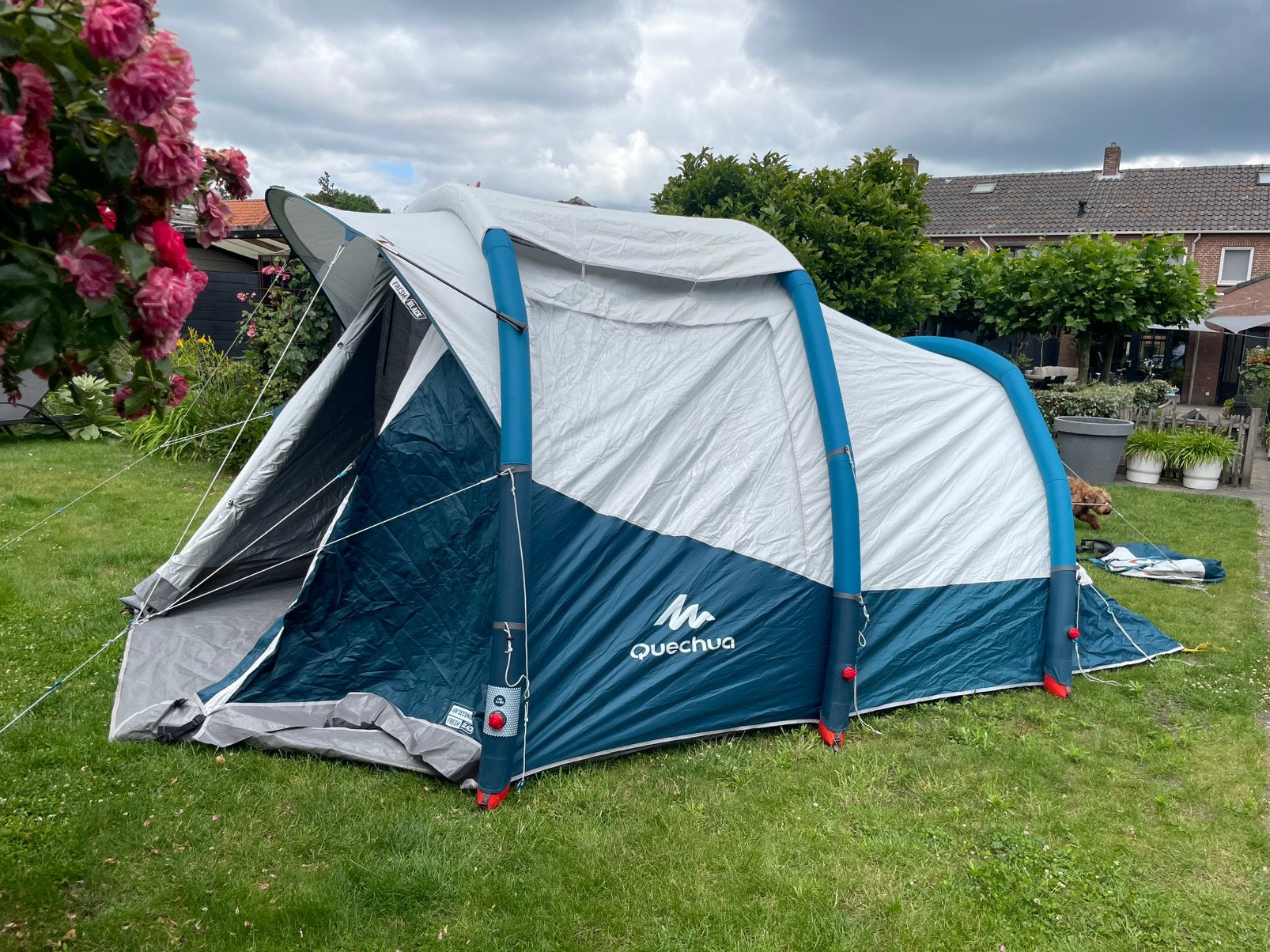 Quechua airsecinds 4.1 tent, Ophalen, Zo goed als nieuw, Tot en met 4