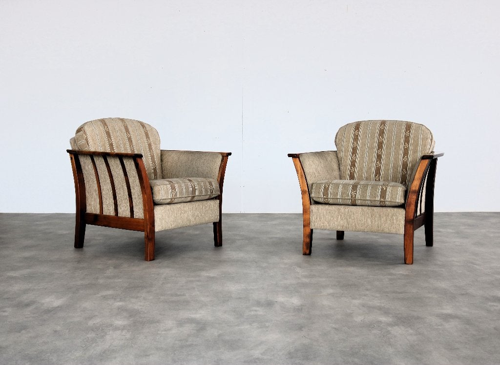vintage fauteuils | armchairs | jaren 60 | Zweden, Overige materialen, Gebruikt, ., 75 tot 100 cm
