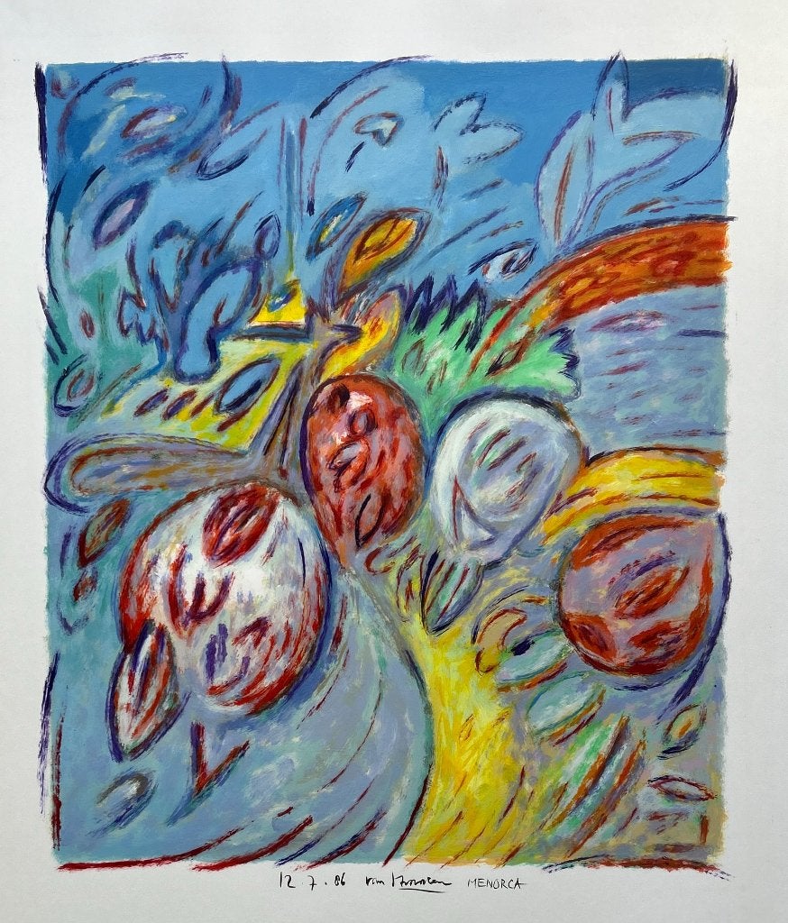 Acryl op papier Frans van Straalen Origineel werk, Antiek en Kunst, Kunst | Schilderijen | Abstract, Verzenden