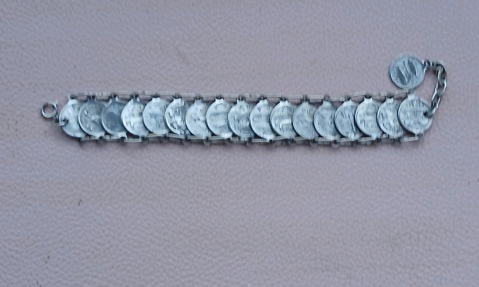 Vintage zilveren armband sterrenbeelden, Ophalen of Verzenden, Zilver