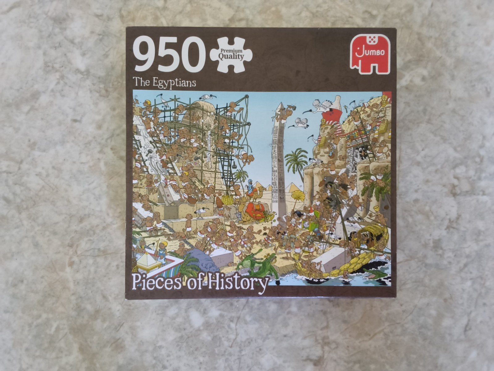 Jumbo Legpuzzel 950 stukjes - The Egyptians, Ophalen of Verzenden, 500 t/m 1500 stukjes, Gebruikt, Legpuzzel